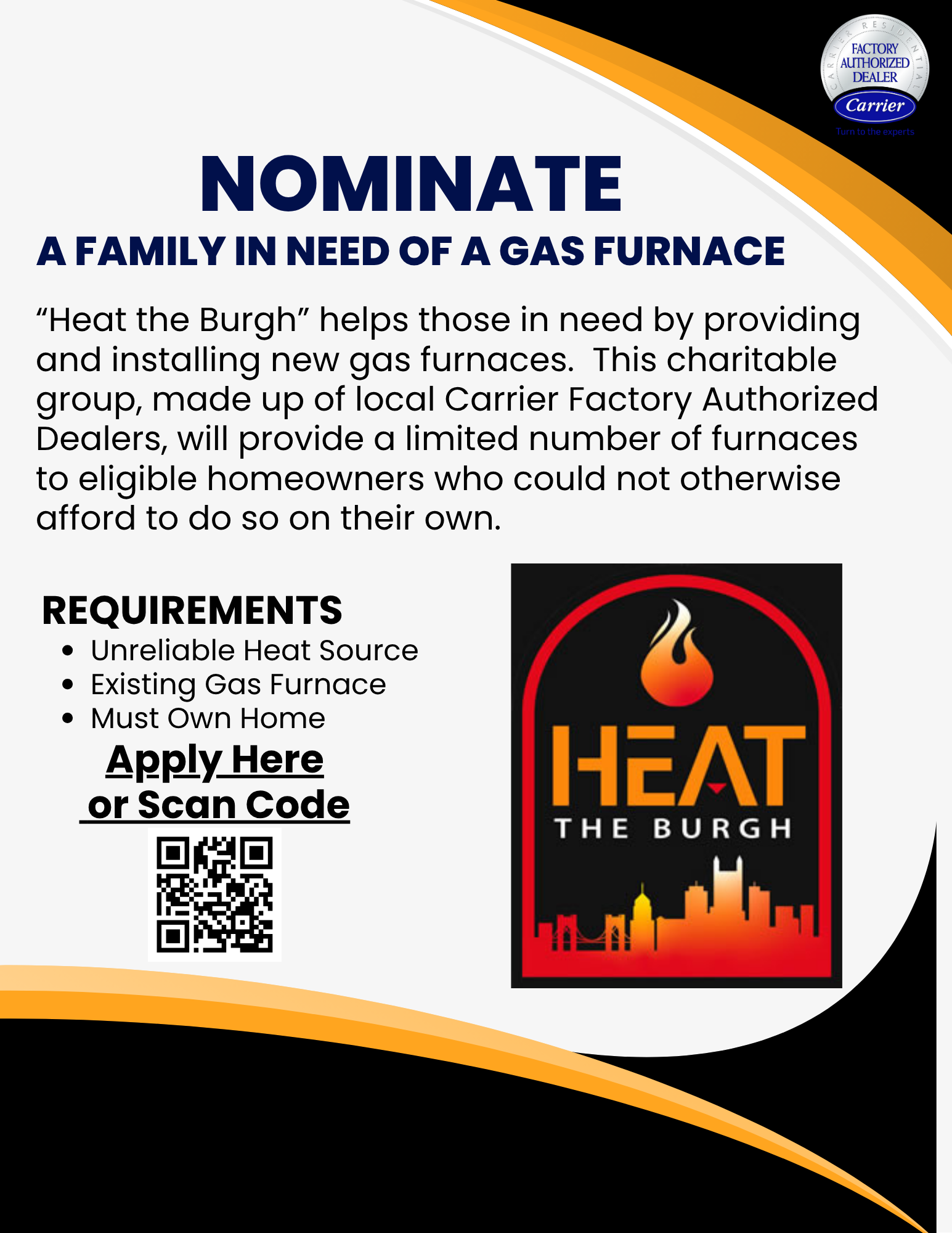 Nominate a Family in Need of a Gas Furnace QR Code